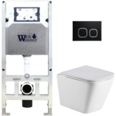 Унитаз подвесной с инсталляцией WeltWasser Amberg 506 ST+Gelbach 004 MT-WT+ Amberg RD-BL