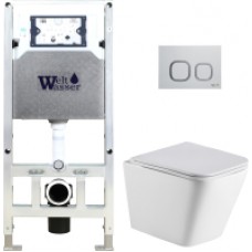 Унитаз подвесной с инсталляцией WeltWasser Amberg 506 ST+Gelbach 004 MT-WT+ Amberg RD-WT
