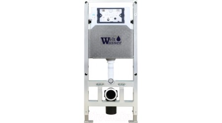 Унитаз подвесной с инсталляцией WeltWasser Amberg 506 ST + Heimbach 041 GL-WT + Amberg RD-WT