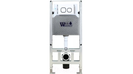 Унитаз подвесной с инсталляцией WeltWasser Amberg 506 ST + Heimbach 041 GL-WT + Amberg RD-WT
