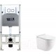 Унитаз подвесной с инсталляцией WeltWasser Amberg 506 ST + Heimbach 041 GL-WT + Amberg RD-WT