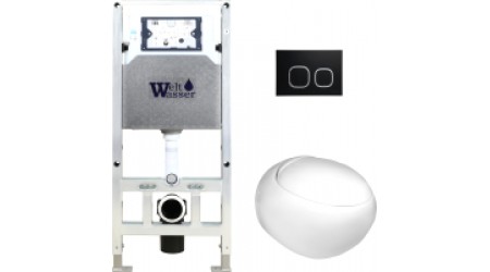 Унитаз подвесной с инсталляцией WeltWasser Amberg 506 ST+Jeckenbach 004 GL-WT+ Amberg RD-BL