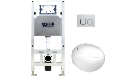 Унитаз подвесной с инсталляцией WeltWasser Amberg 506 ST+Jeckenbach 004 GL-WT+ Amberg RD-WT