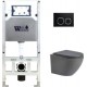 Унитаз подвесной с инсталляцией WeltWasser Amberg 506 ST+Merzbach 004 MT-GR+ Amberg RD-BL