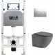 Унитаз подвесной с инсталляцией WeltWasser Amberg 506 ST+Merzbach 004 MT-GR+ Amberg RD-MT CR