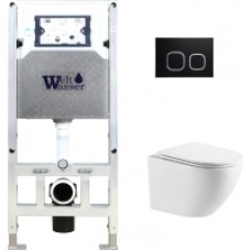 Унитаз подвесной с инсталляцией WeltWasser Amberg 506 ST+Merzbach 004 MT-WT+ Amberg RD-BL