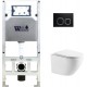 Унитаз подвесной с инсталляцией WeltWasser Amberg 506 ST+Merzbach 004 MT-WT+ Amberg RD-BL