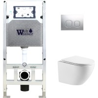 Унитаз подвесной с инсталляцией WeltWasser Amberg 506 ST+Merzbach 004 MT-WT+ Amberg RD-CR