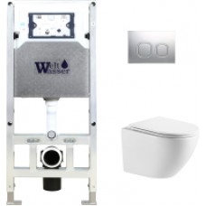 Унитаз подвесной с инсталляцией WeltWasser Amberg 506 ST+Merzbach 004 MT-WT+ Amberg RD-CR