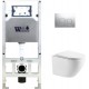 Унитаз подвесной с инсталляцией WeltWasser Amberg 506 ST+Merzbach 004 MT-WT+ Amberg RD-CR