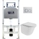 Унитаз подвесной с инсталляцией WeltWasser Amberg 506 ST+ Telbach 004 GL-WT+ Amberg RD-WT