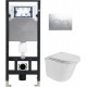 Унитаз подвесной с инсталляцией WeltWasser Amberg 506 + Telbach 004 GL-WT + Amberg RD-MT CR