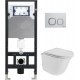 Унитаз подвесной с инсталляцией WeltWasser Amberg 506 + Telbach 004 GL-WT + Amberg RD-WT