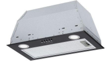 Вытяжка скрытая Krona Ambra 600 PB / КА-00001214 (черный)