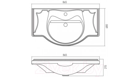 Умывальник Акватон America 85 (7327206000)