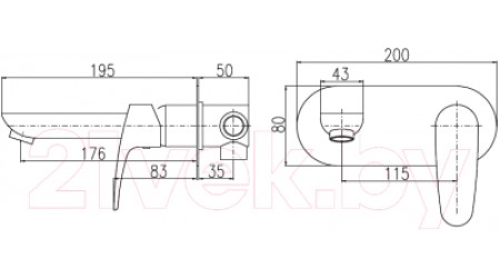 Смеситель Slezak RAV Amur AM735 