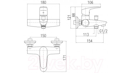 Смеситель Slezak RAV Amur AM754.5 