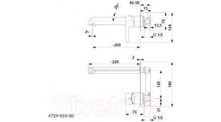 Смеситель Armatura Angelit 4729-810-00 