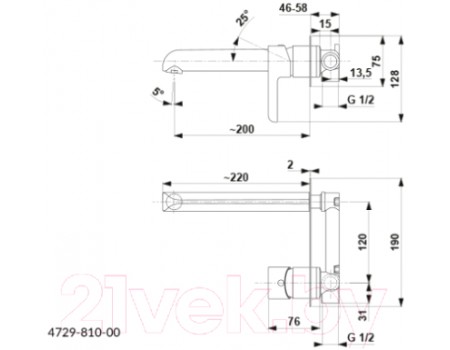 Смеситель Armatura Angelit 4729-810-00 