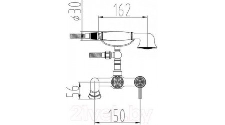 Смеситель ZorG Antic AZR 700 W-6-12 BR 