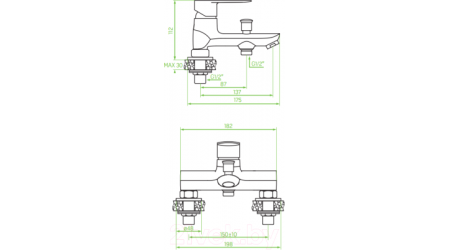 Смеситель Laveo Appia BLP015D 