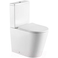 Унитаз напольный Aquatek Оберон AQ1273S-00 (с сиденьем Slim и микролифтом)