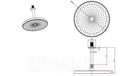 Верхний душ Aquatek AQ2070CR