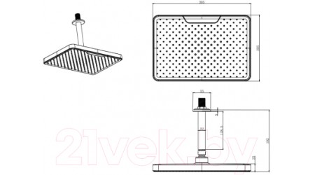 Верхний душ Aquatek AQ2071CR