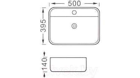 Умывальник Aquatek AQ5506-MB (матовый черный)