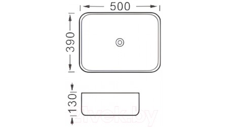 Умывальник Aquatek AQ5515-MB (матовый черный)