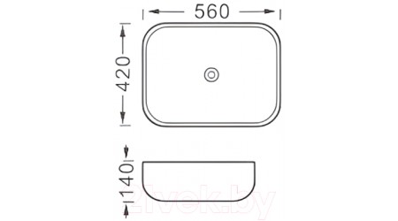 Умывальник Aquatek AQ5526-MB (матовый черный)