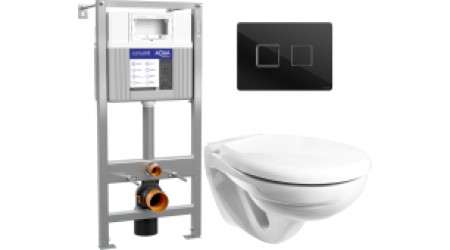 Унитаз подвесной с инсталляцией Керамин Гранд R + Aqua Prime P 50Z А63476 + 63529