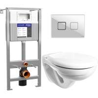 Унитаз подвесной с инсталляцией Керамин Гранд R + Aqua Prime P 50Z А63476 + 63530
