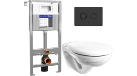 Унитаз подвесной с инсталляцией Керамин Гранд R + Aqua Prime P 50Z А63476 + 63839