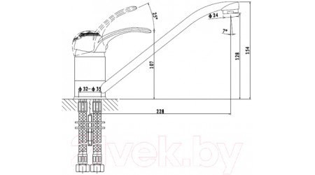 Смеситель Gross Aqua Arabic 3501516C-G0146 