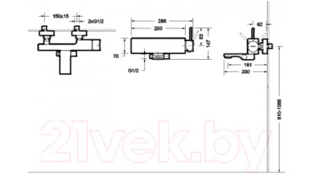 Смеситель Bravat ARC F66061C-01A-ENG 