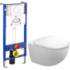 Унитаз подвесной с инсталляцией Duravit Architec Rimless 45720900A1 + 10.702.450.02.10