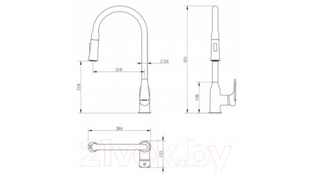 Смеситель Bravat Arden F7362395CP-ENG 