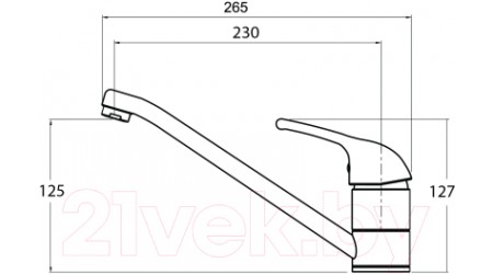 Смеситель Aquasanita Eko 2561 (бежевый) 