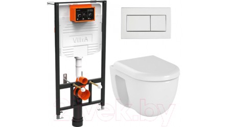 Унитаз подвесной с инсталляцией VitrA Arkitekt / 9005B003-7211