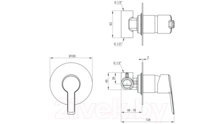 Смеситель Deante Arnika BQA D44L 