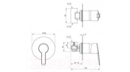 Смеситель Deante Arnika Nero BQA N44L 