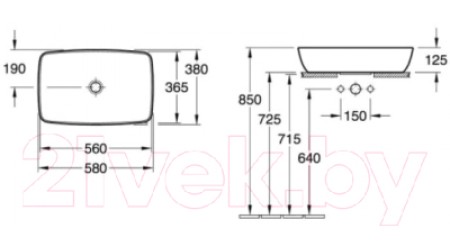 Умывальник Villeroy & Boch Artis 4172-58-01
