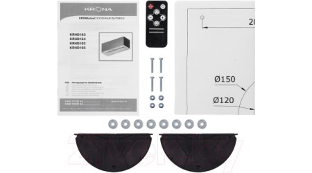 Вытяжка скрытая Krona Arven 600 S / КА-00005644 (белый)