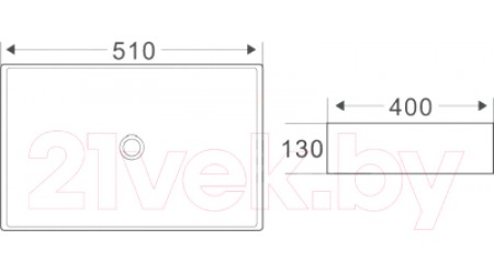 Умывальник Invena Ate CE-16-001-C