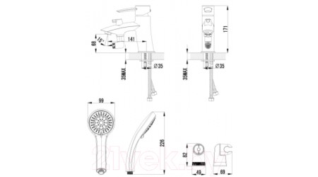 Смеситель LEMARK Atlantiss LM3215C 