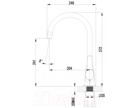 Смеситель LEMARK Atlantiss LM3255C 