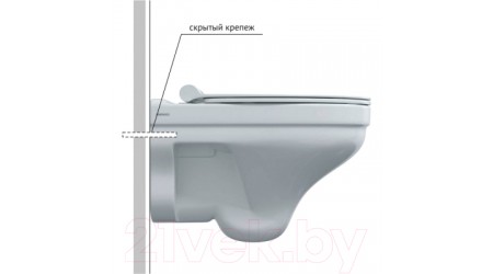 Унитаз подвесной с инсталляцией Berges Atom / 043315 (с сиденьем)