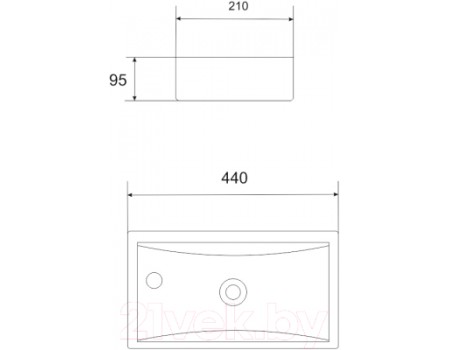 Умывальник Aquaceramika Atrio AC090L