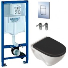 Унитаз подвесной с инсталляцией Sanita Luxe Attica SL ATCSLWH0110 + 38772001